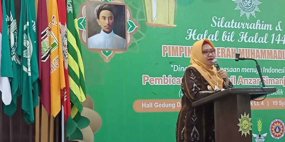 Hadiri Halal Bihalal PD Muhammadiyah Gresik, Wabup Bu Min Ajak Merawat Nilai Ketakwaan