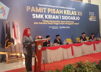 Kepala SMK Krian 1 Beri Pesan Khusus Kepada 763 Siswa Kelas XII Yang Akan Meninggalkan Sekolah