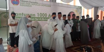 SMP-SMK Sepuluh Nopember Beri Santunan 1.000 Anak Yatim dan Fasilitasi Sekolah Gratis