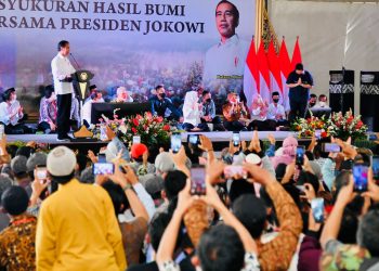 Ribuan Petani Bahagia, Gema Perhutanan Sosial Pastikan Berdiri dan Bersatu Di Belakang Presiden Jokowi