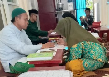 Sebelum Wisuda Santri TPQ Al Amin Ikuti Tes Munaqosah