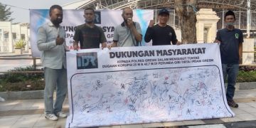 Galang Tanda Tangan, IDR Minta Polres Gresik Usut Tuntas Dugaan Korupsi di Perumda Giri Tirta