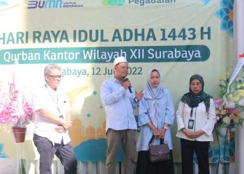 Idul Adha, Pegadaian Bagikan Ratusan Paket Daging Kurban