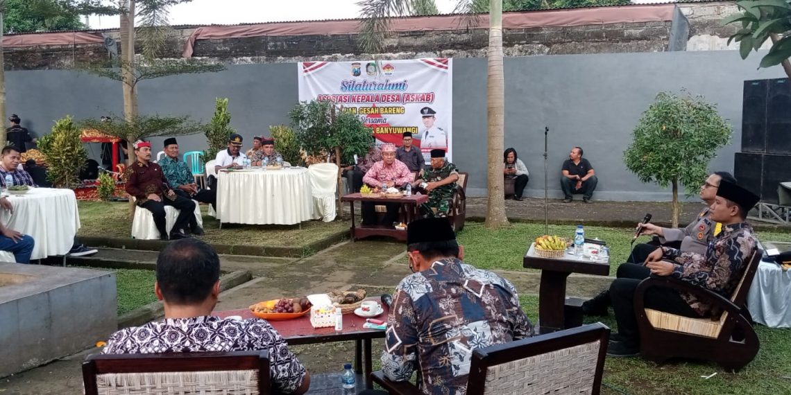 Wujudkan Desa Kondusif dan Aman, Askab Gelar Gesah Bareng Kapolresta Banyuwangi