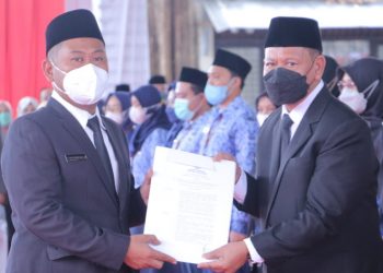 Jabat Kadis Perikanan, M. Nadlelah Satu-Satunya Pejabat Eselon 2 yang Dilantik Bersama 341 Pejabat Fungsional Lainnya