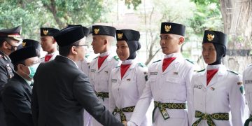 Bupati Sidoarjo Kukuhkan Paskibra 2022