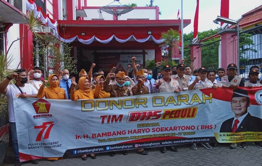 Peringati HUT RI ke 77, BHS Bersama Tim BHS Peduli dan Veteran Gelar Donor Darah