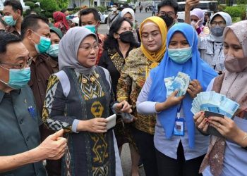 Menteri Ketenagakerjaan RI Pantau Langsung Penyaluran Subsidi Upah BSU Pada Karyawan Maspion Grup