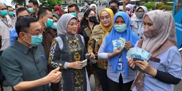 Menteri Ketenagakerjaan RI Pantau Langsung Penyaluran Subsidi Upah BSU Pada Karyawan Maspion Grup