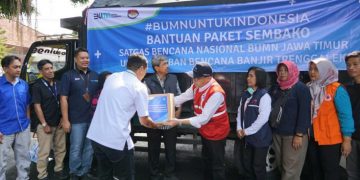 Satgas Tanggap Bencana BUMN Distribusikan Bantuan 2.500 Paket Sembako untuk Korban Bencana di Malang, Blitar, dan Trenggalek