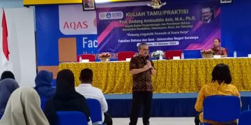 Beri Kuliah Tamu di Unesa, Kepala Badan Paparkan Peluang Linguistik Forensik di Dunia Kerja