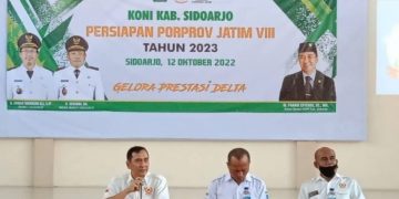 KONI Sidoarjo Lakukan Sosialisasi Persiapan Porprov Jatim VIII 2023 Kepada Guru Olahraga