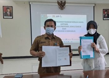 Perkuat Literasi, SMP N 6 Sidoarjo Jalin Kerja Sama dengan Balai Bahasa Jawa Timur