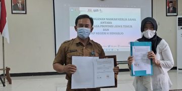 Perkuat Literasi, SMP N 6 Sidoarjo Jalin Kerja Sama dengan Balai Bahasa Jawa Timur