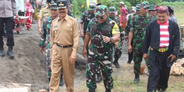 Tim Wasev Mabes TNI Kunjungi Lokasi TMMD Ke-115 Kodim 0826 Pamekasan