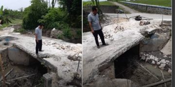 Rusak Sejak 2018, Jembatan Penghubung 3 Desa di Glagah, Lamongan Mulai Diperbaiki