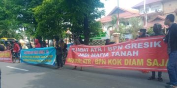 Diabaikan di Gresik, Genpatra Demo Mafia Tanah ke Kanwil BPN Jatim