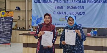 SMA Negeri 1 Dagangan Madiun Lakukan Studi Tiru Di SMA Negeri 3 Sidoarjo