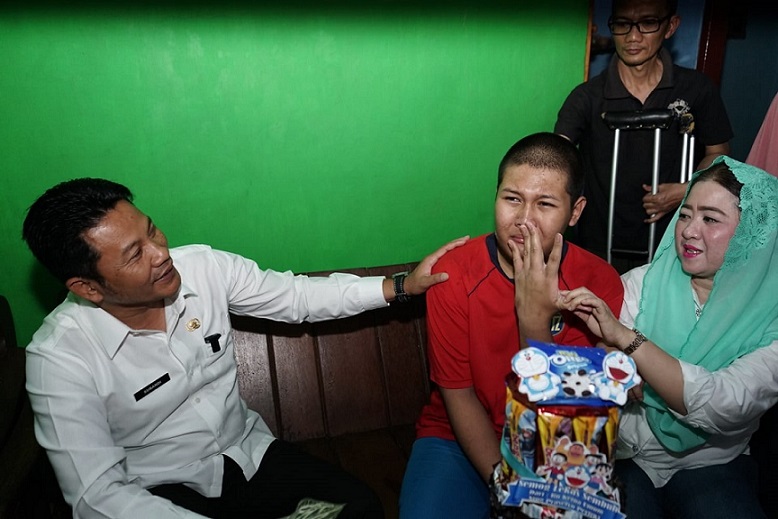 Wakil Bupati Sidoarjo Subandi Beri Perhatian Pada Anak Berkebutuhan Khusus