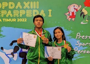 Pasangan Bridge SMA Negeri 3 Sidoarjo Raih Emas POPDA Jatim XIII