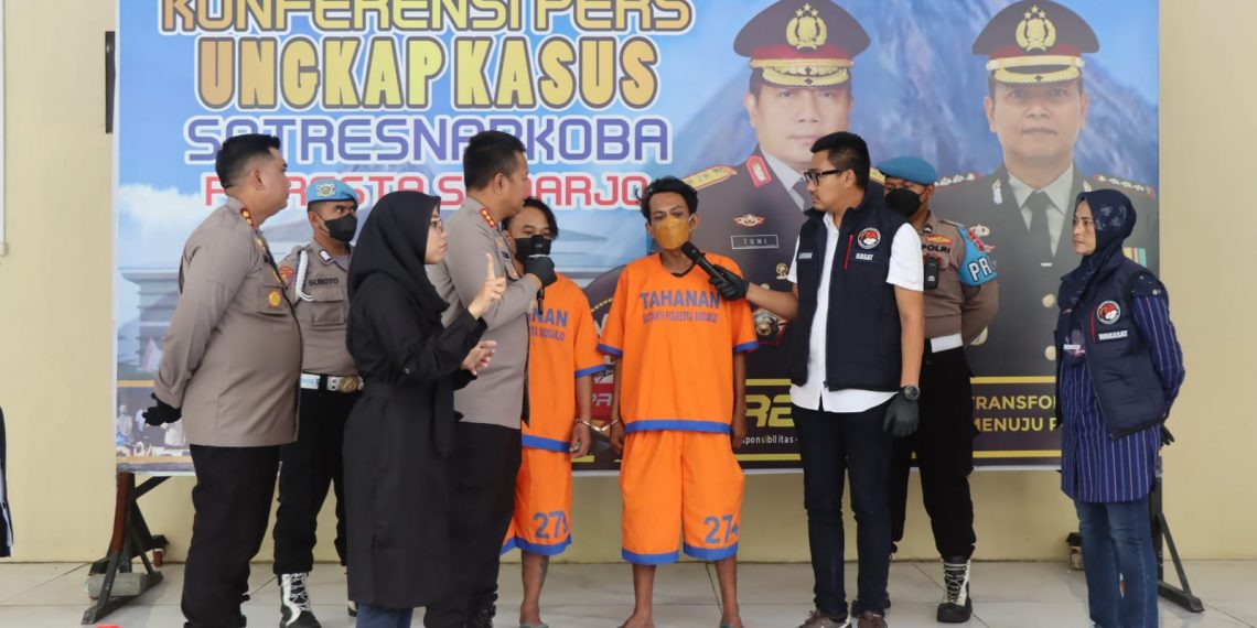 Polresta Ringkus Dua Orang Diduga Pelaku Pengedar Narkoba