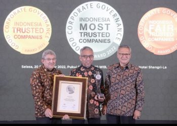 Pegadaian Diganjar sebagai Perusahaan Tepercaya di Ajang GCG Award 2022