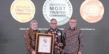 Pegadaian Diganjar sebagai Perusahaan Tepercaya di Ajang GCG Award 2022