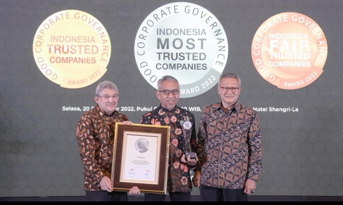 Pegadaian Diganjar sebagai Perusahaan Tepercaya di Ajang GCG Award 2022