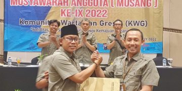 Aklamasi, Miftahul Arif Nakhodai Komunitas Wartawan Gresik 2022-2024
