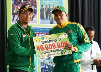 Bupati Sidoarjo Beri Bonus Rp 40 Juta Atlet Peraih Emas  Porprov Jatim VII
