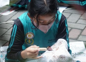 SMP PGRI 1 Buduran Wujudkan P5 Angkat Kearifan Lokal Batik Tulis Khas Sidoarjo