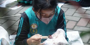 SMP PGRI 1 Buduran Wujudkan P5 Angkat Kearifan Lokal Batik Tulis Khas Sidoarjo