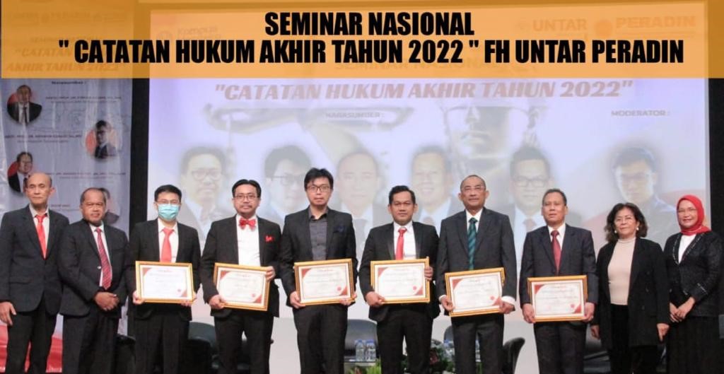 Lantik Pengurus, Peradin Sampaikan Catatan Hukum Akhir Tahun 2022