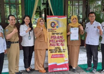 SMKN 2 Buduran Support Pemecahan Rekor MURI Gema Anti Narkoba