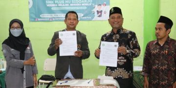 SMK Plus NU dan PWI Sidoarjo Teken MoU Kerjasama Pelatihan Jurnalistik