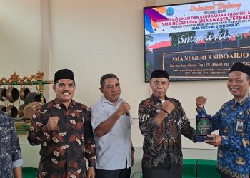 Dikbud Malut dan MKKS SMA Ternate Menimba Ilmu PSP SMAN 4 Sidoarjo