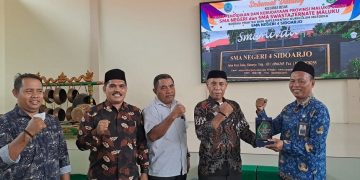 Dikbud Malut dan MKKS SMA Ternate Menimba Ilmu PSP SMAN 4 Sidoarjo