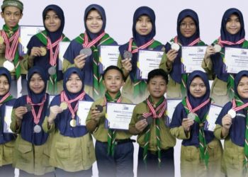 SMP M Duta Borong 22 Medali Olimpiade Sain dan Bahasa