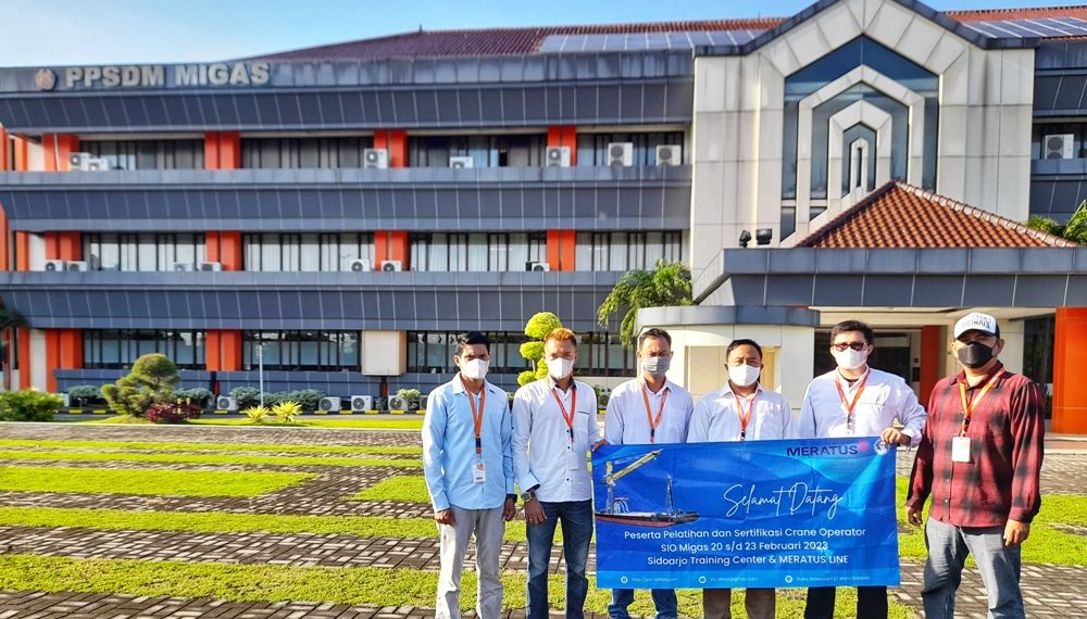 PT. MERATUS Bersama Sidoarjo Training Center (STC) menggelar Diklat dan Sertifikasi Crane Operator Putar A Sertifikasi SIO MIGAS