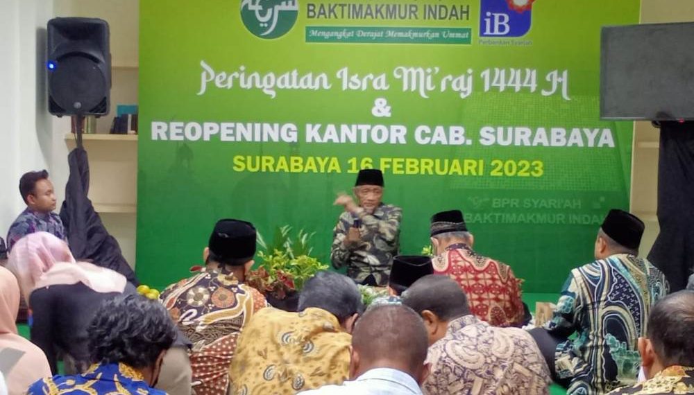 PT Bank Pembiayaan Rakyat Syariah Baktimakmur Indah Peringati Isra Mi’raj sekaligus Reopening Kantor Baru