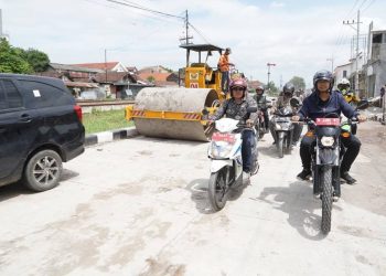 Bupati Pastikan Proyek Frontage Road Ruas Delta Sari-Lingkar Timur Selesai Maret 2023