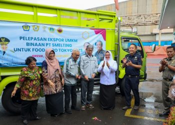 Bu Min Berangkatkan Ekspor Produk 34 UMKM ke Jepang