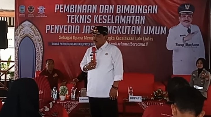 Tekan Kecelakaan, Dishub Nganjuk Lakukan Pembinaan Teknis bagi Penyedia Jasa Angkutan umum