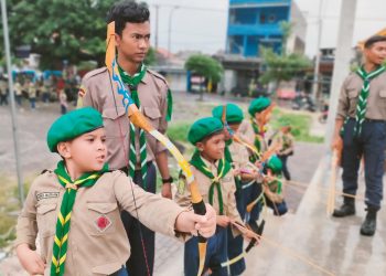 Memanah Jadi Lomba Terfavorit di Cerita Pandu Athfal Pra-Musyda Muhammadiyah-Aisyiyah Gresik