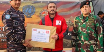 KRI Frans Kaisiepo-368 Hadir di Turki, Kirim Bantuan Kemanusiaan dan Bangun Cofidence Building Measure