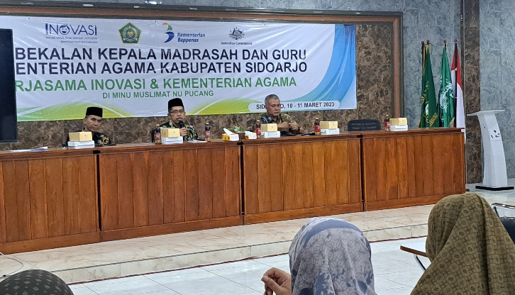 Kemenag Sidoarjo Apresiasi Pembekalan Kepala dan Guru MI Yang Jadi Piloting IKM