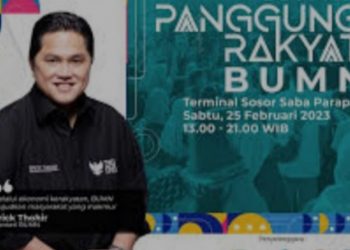 Menteri BUMN Berbagi Kebahagian Bersama Masyarakat Parapat