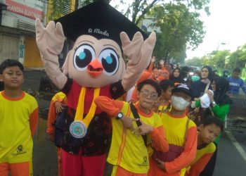 Support Musyda, SD Muhammadiyah 2 Sidoarjo Turunkan 200 Siswa-Guru, Juga Hadirkan Maskot Si Mada
