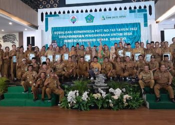 Sesuai Dengan IDM Kemendes Beri Penghargaan 73 Desa Mandiri di Sidoarjo