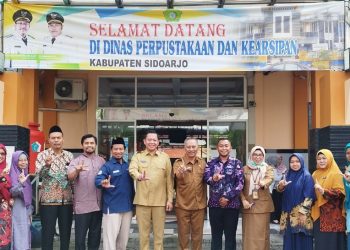 Teken MoU, SD/MI Muhammadiyah se-Sidoarjo Jadi Anggota Perpusda